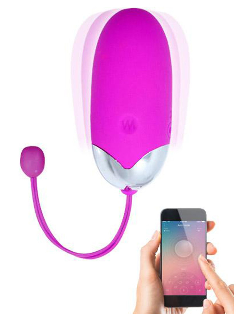 Oeuf vibrant puissant USB avec application smatphone