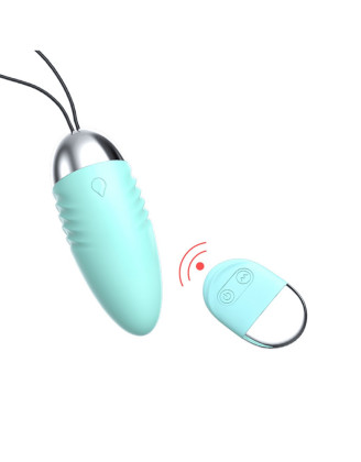 Oeuf  vibrant turquoise avec télécommande à piles 