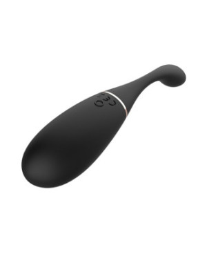Œuf vibrant télécommandé USB noir avec option commande vocale LOLA-S