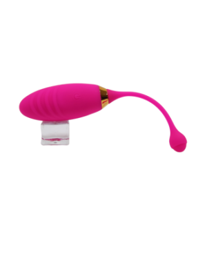 SUNDAY, Un Œuf vibrant USB avec télécommande, dans un silicone médical doux et rainuré