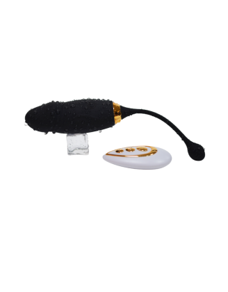 HAPPY, Un Œuf vibrant long USB avec télécommande, dans un silicone médical doux et lisse