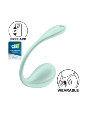 Oeuf vibrant vert menthe Smooth Petal Satisfyer