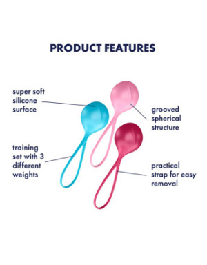 Set de 3 mono boule de Geisha Satisfyer Strengthening balls