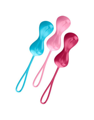 Set de 3 boules de Geisha effet vibrante Power Balls Satisfyer