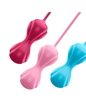 Set de 3 boules de Geisha effet vibrante Power Balls Satisfyer