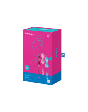 Set de 3 boules de Geisha effet vibrante Power Balls Satisfyer