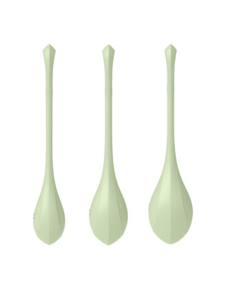 Set de 3 boules de geisha vert pastel Yoni Power 2 Satisfyer