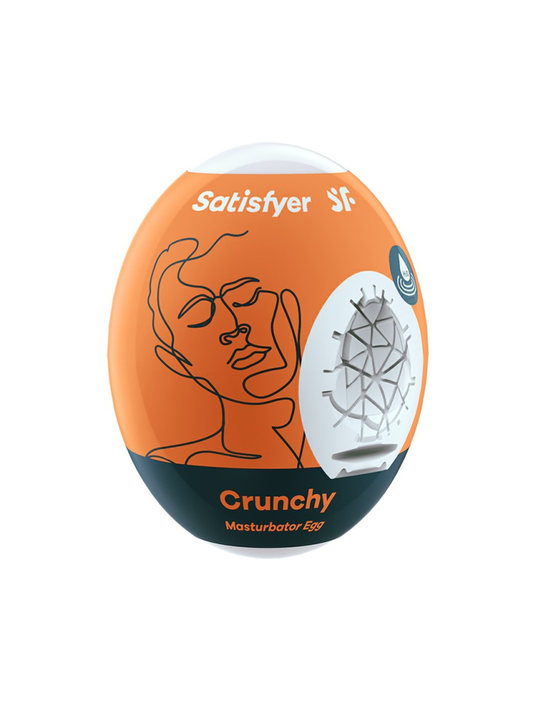 Oeuf masturbateur flexible Crunchy Satisfyer