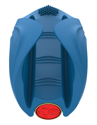 Masturbateur vibrant bleu en silicone, USB MILO