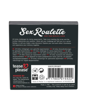 Jeu "Sex Roulette" 24 défis pervers
