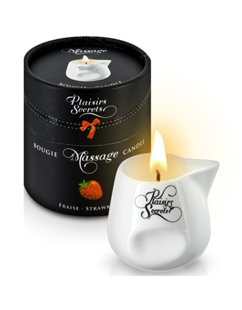Bougie de massage fraise 80ml