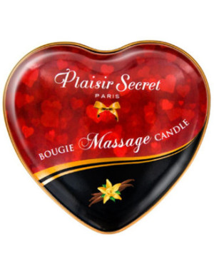 Mini bougie de massage à la vanille boîte coeur 35ml