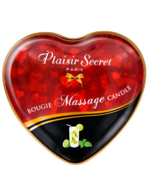 Mini bougie de massage mojito boîte coeur 35ml
