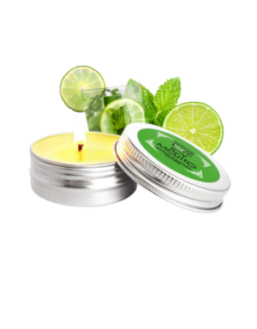 Mini Bougie de massage mojito 30ml 100% naturelle