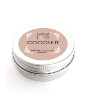 Mini Bougie de massage Noix de coco 30ml 100% naturelle