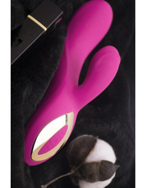 Vibromasseur rabbit rose ergot à picots 10 programmes USB