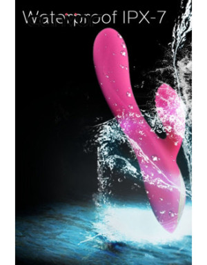 Vibromasseur rabbit rose ergot à picots 10 programmes USB