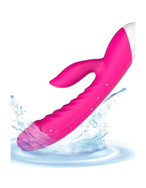 Vibromasseur rabbit rose 10 programmes USB