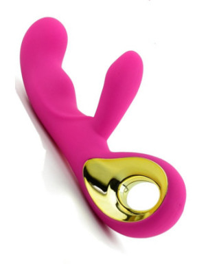 Vibromasseur rabbit USB rose point G