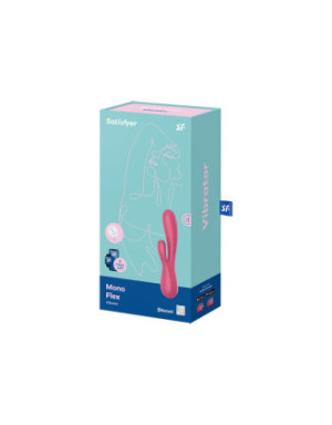 Vibromasseur rabbit rouge connecté Mono Flex Satisfyer