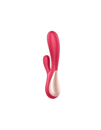 Vibromasseur rabbit rouge connecté Mono Flex Satisfyer