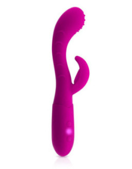 Vibromasseur rabbit Bess rose USB point G 10 programmes