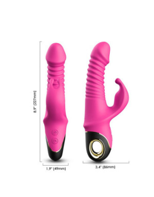 Vibromasseur rose Rabbit Va et Vient avec rotation