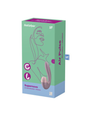 2 en 1 Vibromasseur point G avec stimulateur clitoris USB rose Supernova Satisfyer