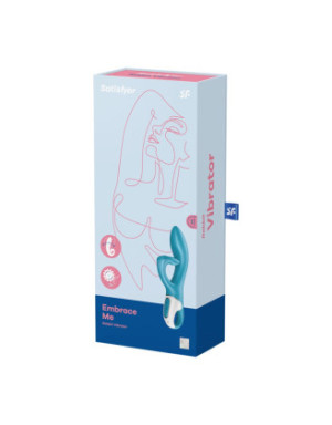 Vibromasseur rabbit bleu USB Embrace Me Satisfyer