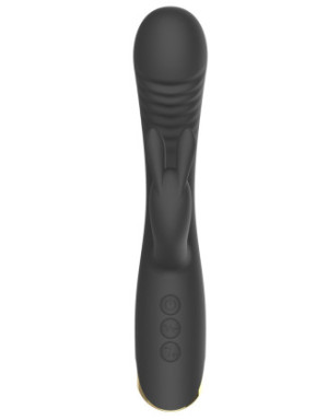 Vibromasseur triple stimulation très puissant noir USB