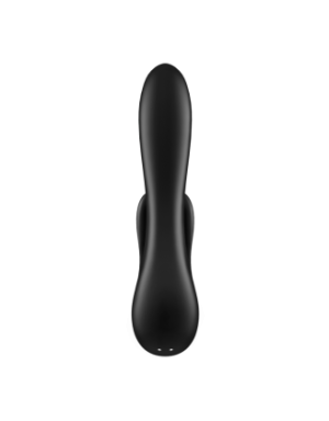 Vibromasseur rabbit noir double stimulation clitoris Double Flex Satisfyer