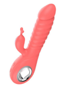 Vibromasseur rabbit rotatif 7 vibrations USB
