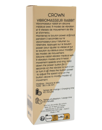 Vibromasseur Rabbit CROWN Double Action