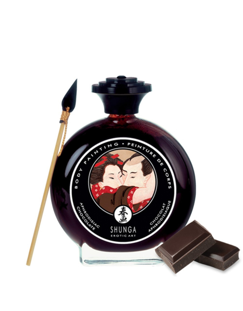 Peinture de corps comestible chocolat 100ml