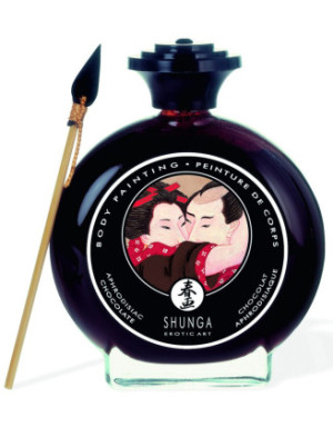 Peinture de corps comestible chocolat 100ml