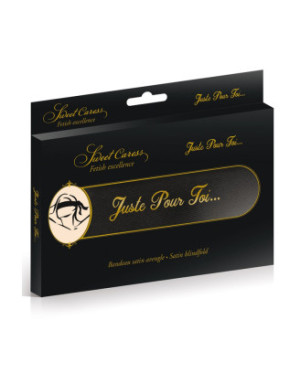 Bandeau satiné noir pour les yeux