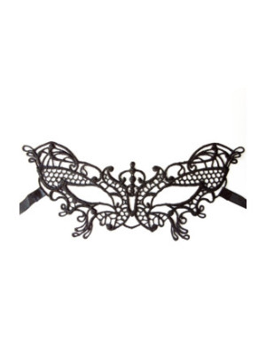 Masque souple dentelle noire