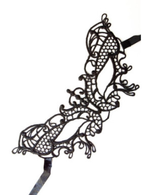 Masque souple dentelle noire