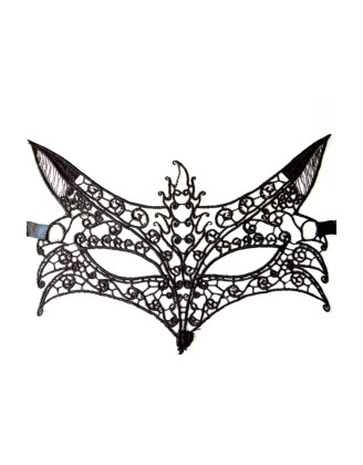 Masque souple dentelle noire