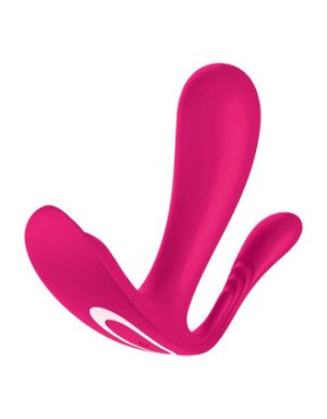 3 en 1 Vibromasseurs et stimulateur clitoridien rose connecté Top Secret + Satisfyer
