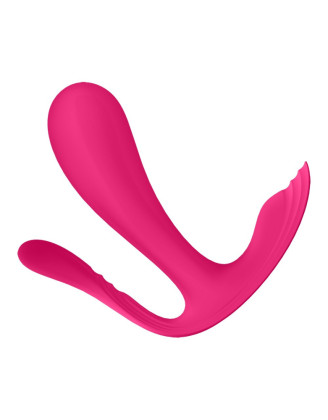 3 en 1 Vibromasseurs et stimulateur clitoridien rose connecté Top Secret + Satisfyer