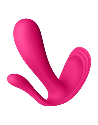 3 en 1 Vibromasseurs et stimulateur clitoridien rose connecté Top Secret + Satisfyer