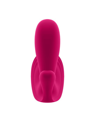 3 en 1 Vibromasseurs et stimulateur clitoridien rose connecté Top Secret + Satisfyer