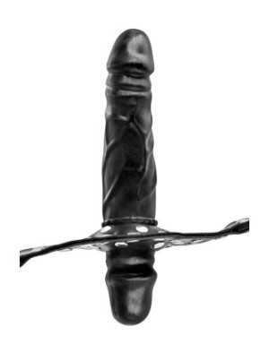 Bâillon double gode noir