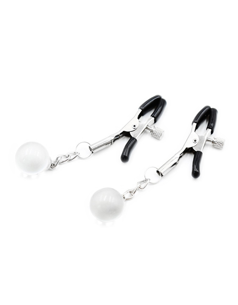 Pinces à seins réglables avec bijoux