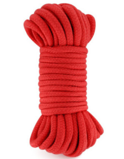 Corde de bondage shibari rouge 10M