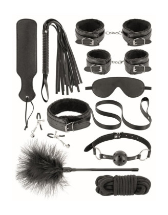 Coffret BDSM 10 produits en cuir vegan Fetish tentation