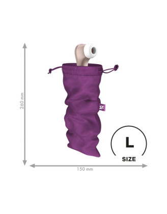 Sac de rangement sextoys violet taille L Treasure Bag Satisfyer