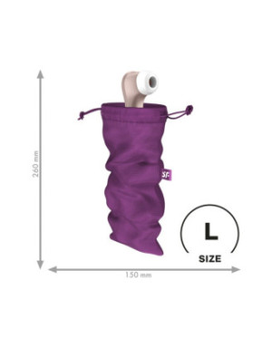 Sac de rangement sextoys violet taille L Treasure Bag Satisfyer