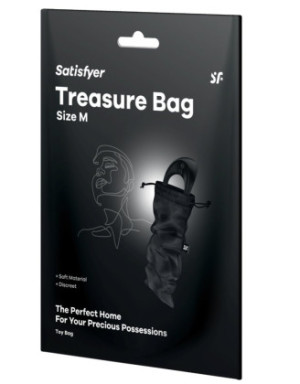 Sac de rangement sextoys noir taille M Treasure Bag Satisfyer